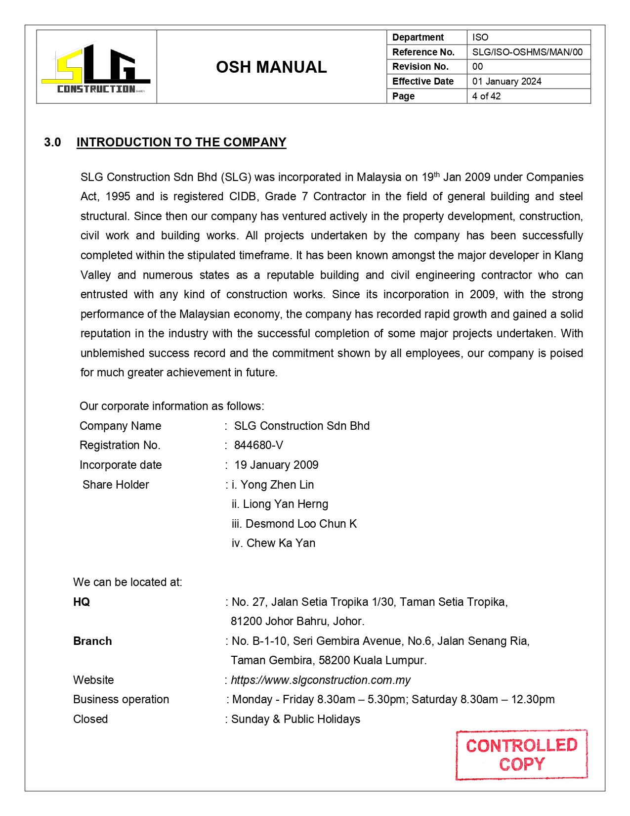 OSH Manual Page 6